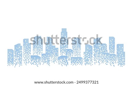 Abstract futuristic city skyscraper background, civil engineering theme