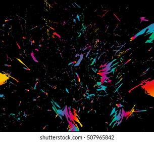 Abstract futuristic color splash and explosion background. Ideal for technology concept futuristic designs.