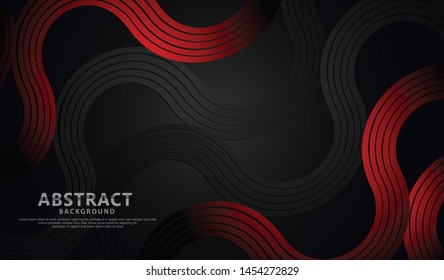 Abstract futuristic colorful circle and  waves Background. vector illustration