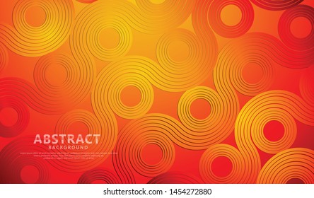 Abstract futuristic colorful circle and  waves Background. vector illustration