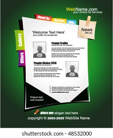 Abstract Futuristic Colorful Webstite Template