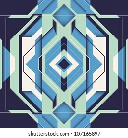 Abstract futuristic composition. Vector illustration.