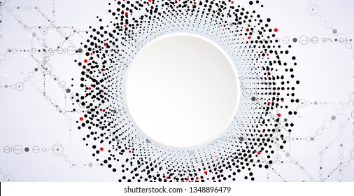 abstract futuristic  computer technology business background. Neural network
