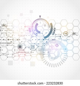 Abstract futuristic computer technology business background