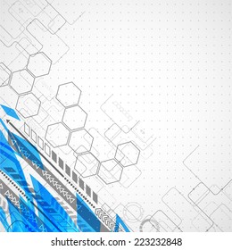 Abstract futuristic computer technology business background