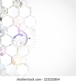 Abstract futuristic computer technology business background