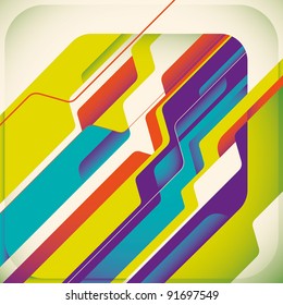 Abstract futuristic concept. Vector illustration.