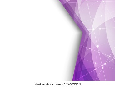 Abstract futuristic corner background. Vector illustration