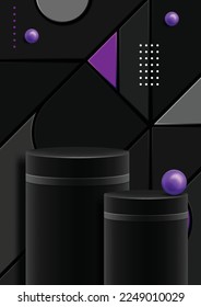 Abstract futuristic cubes shape background