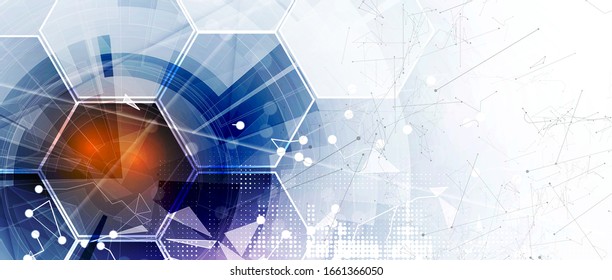 abstract futuristic cyber computer technology business background