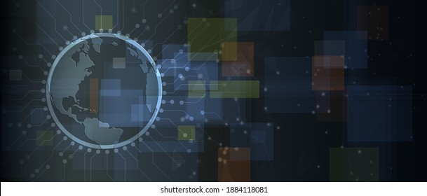 fondo de negocios abstracto de tecnología informática futurista