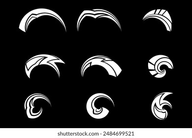 Abstraktes futuristisches Cyberpunk-Sci-Fi-Interface-Element Circle-Hud-Technologie-Frame-Grafik
