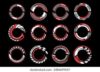 abstract Futuristic cyberpunk sci fi interface element circle hud technology frame graphic