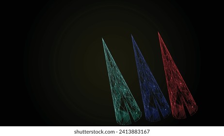 abstract futuristic dark background for network connection, computer, and communication technology. vector illustration.