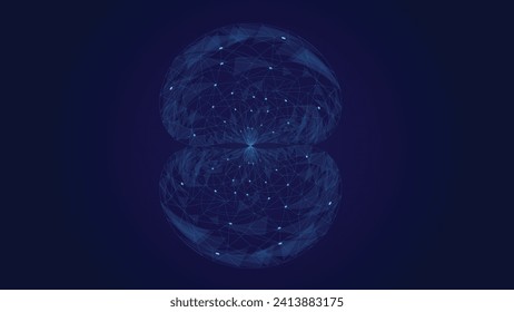 abstract futuristic dark background for network connection, computer, and communication technology. vector illustration.
