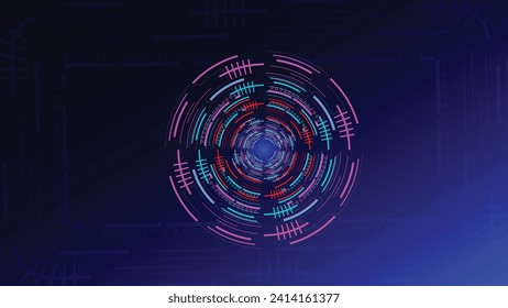 abstract futuristic dark background for network connection, computer, and communication technology. vector illustration.