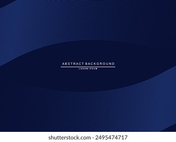 Abstract futuristic dark background with waving gradient design. Realistic 3d wallpaper with luxurious flowing lines. Elegant background for posters, websites, brochures, cards, banners, apps, etc.