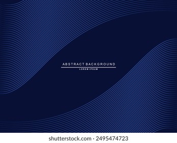 Abstract futuristic dark background with waving gradient design. Realistic 3d wallpaper with luxurious flowing lines. Elegant background for posters, websites, brochures, cards, banners, apps, etc.