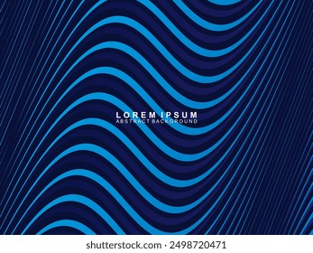 Abstract futuristic dark background with waving gradient design. Realistic 3d wallpaper with luxurious flowing lines. Elegant background for posters, websites, brochures, cards, banners, apps, etc.