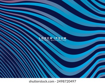 Abstract futuristic dark background with waving gradient design. Realistic 3d wallpaper with luxurious flowing lines. Elegant background for posters, websites, brochures, cards, banners, apps, etc.