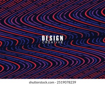 Fundo escuro futurista abstrato com design de gradiente de onda. Papel de parede 3d realista com linhas de fluxo luxuosas. Fundo elegante para cartazes, sites, brochuras, cartões, banners, aplicativos, etc.