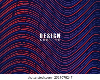 Abstract futuristic dark background with waving gradient design. Realistic 3d wallpaper with luxurious flowing lines. Elegant background for posters, websites, brochures, cards, banners, apps, etc.