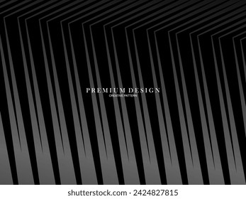 Abstract futuristic dark black background with modern design. Realistic 3d wallpaper with luxurious flowing lines. Elegant background for posters, websites, brochures, cards, banners, apps, etc.