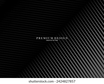 Abstract futuristic dark black background with modern design. Realistic 3d wallpaper with luxurious flowing lines. Elegant background for posters, websites, brochures, cards, banners, apps, etc.