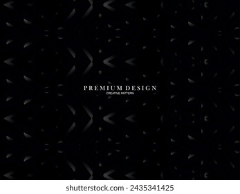 Abstract futuristic dark black background with modern design. Realistic 3d wallpaper with luxurious flowing lines. Elegant background for posters, websites, brochures, cards, banners, apps, etc.