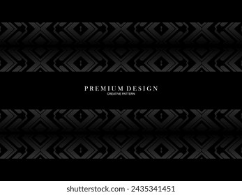 Abstract futuristic dark black background with modern design. Realistic 3d wallpaper with luxurious flowing lines. Elegant background for posters, websites, brochures, cards, banners, apps, etc.