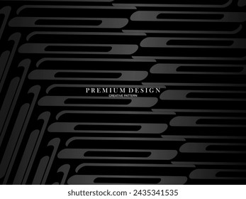Abstract futuristic dark black background with modern design. Realistic 3d wallpaper with luxurious flowing lines. Elegant background for posters, websites, brochures, cards, banners, apps, etc.