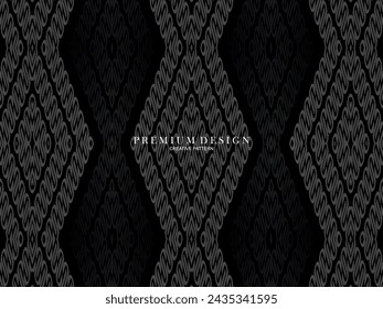 Abstract futuristic dark black background with modern design. Realistic 3d wallpaper with luxurious flowing lines. Elegant background for posters, websites, brochures, cards, banners, apps, etc.