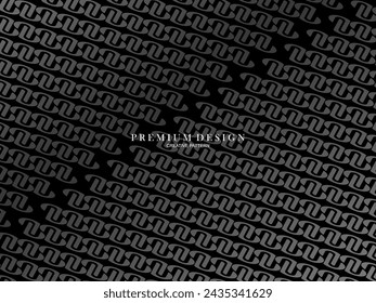 Abstract futuristic dark black background with modern design. Realistic 3d wallpaper with luxurious flowing lines. Elegant background for posters, websites, brochures, cards, banners, apps, etc.