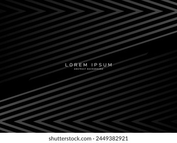 Abstract futuristic dark black background with modern design. Realistic 3d wallpaper with luxurious flowing lines. Elegant background for posters, websites, brochures, cards, banners, apps, etc.