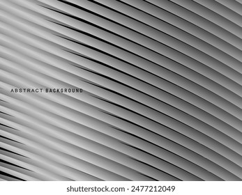 Abstract futuristic dark black background with wave design. Realistic 3d wallpaper with luxurious flowing lines. Perfect background for posters, websites, brochures, banners, applications, etc.