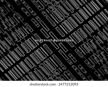 Abstractas fondo negro oscuro futurista con diseño de onda. Fondo de pantalla 3D realista con líneas fluidas de lujo. Fondo perfecto para carteles, Sitios web, folletos, Anuncios, aplicaciones, etc.