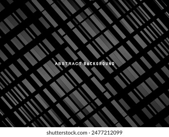 Abstract futuristic dark black background with wave design. Realistic 3d wallpaper with luxurious flowing lines. Perfect background for posters, websites, brochures, banners, applications, etc.