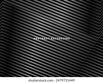 Abstract futuristic dark black background with modern design. Realistic 3d wallpaper with luxurious flowing lines. Elegant background for posters, websites, brochures, cards, banners, apps, etc.