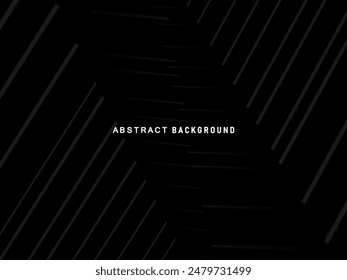 Abstract futuristic dark black background with modern design. Realistic 3d wallpaper with luxurious flowing lines. Elegant background for posters, websites, brochures, cards, banners, apps, etc.
