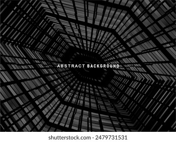 Abstract futuristic dark black background with modern design. Realistic 3d wallpaper with luxurious flowing lines. Elegant background for posters, websites, brochures, cards, banners, apps, etc.