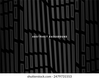 Abstract futuristic dark black background with modern design. Realistic 3d wallpaper with luxurious flowing lines. Elegant background for posters, websites, brochures, cards, banners, apps, etc.