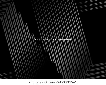 Abstractas fondo negro oscuro futurista con diseño moderno. Fondo de pantalla 3D realista con líneas fluidas de lujo. Fondo elegante para carteles, Sitios web, folletos, tarjetas, Anuncios, App, etc.