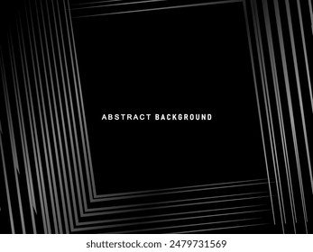 Abstract futuristic dark black background with modern design. Realistic 3d wallpaper with luxurious flowing lines. Elegant background for posters, websites, brochures, cards, banners, apps, etc.