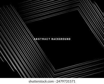 Abstrakter futuristischer dunkelschwarzer Hintergrund mit modernem Design. Realistischer 3D-Bildschirmhintergrund mit luxuriösen Fließlinien. Eleganter Hintergrund für Plakate, Websites, Broschüren, Karten, Banner, App, etc.