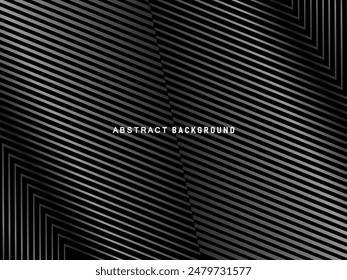 Abstract futuristic dark black background with modern design. Realistic 3d wallpaper with luxurious flowing lines. Elegant background for posters, websites, brochures, cards, banners, apps, etc.
