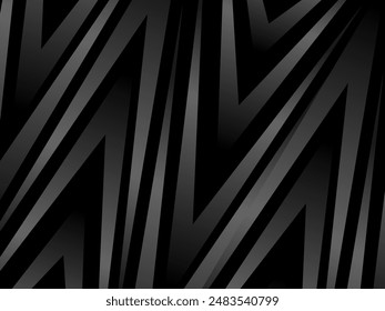 Abstract futuristic dark black background with waving design. Realistic 3d wallpaper with luxurious flowing lines. Elegant background for posters, websites, brochures, cards, banners, apps etc.