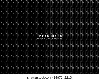 Abstract futuristic dark black background with modern design. Realistic 3d wallpaper with luxurious flowing lines. Elegant background for posters, websites, brochures, cards, banners, apps, etc.