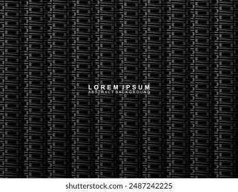 Abstract futuristic dark black background with modern design. Realistic 3d wallpaper with luxurious flowing lines. Elegant background for posters, websites, brochures, cards, banners, apps, etc.
