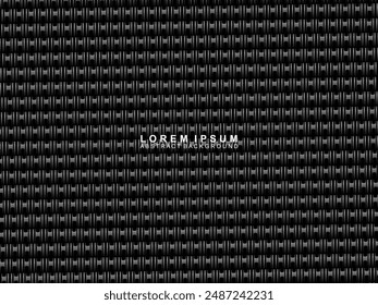 Abstract futuristic dark black background with modern design. Realistic 3d wallpaper with luxurious flowing lines. Elegant background for posters, websites, brochures, cards, banners, apps, etc.