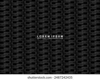 Abstract futuristic dark black background with modern design. Realistic 3d wallpaper with luxurious flowing lines. Elegant background for posters, websites, brochures, cards, banners, apps, etc.